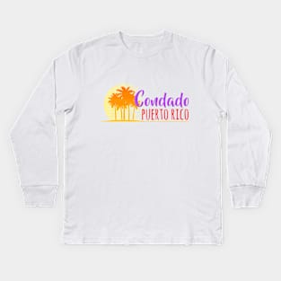 Life's a Beach: Condado, Puerto Rico Kids Long Sleeve T-Shirt